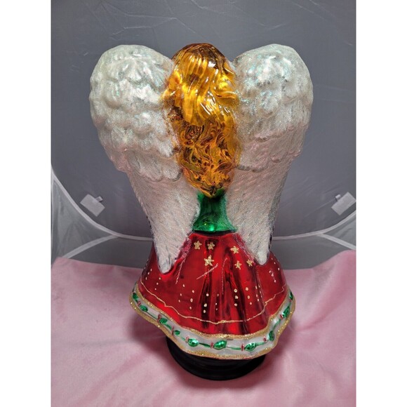 Very Rare Huge Tall Vintage Radko Angel 15” Glass - Picture 7 of 9